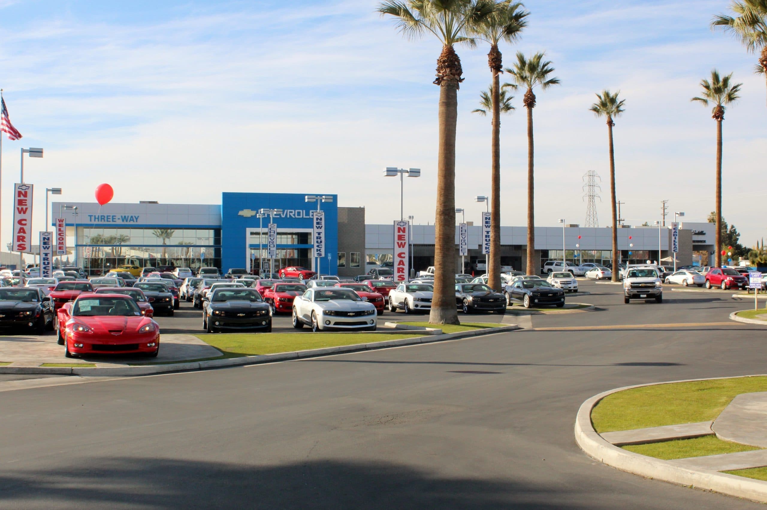 The remodeled 3-Way Chevrolet showroom